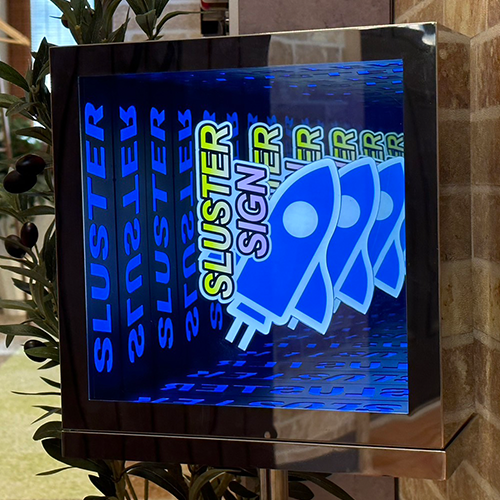 無限鏡BOXサイン - 株式会社SLUSTER｜SIGN ＆ DISPLAY TOTAL DESIGN  